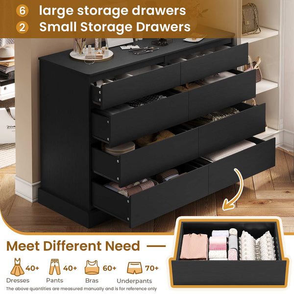 Modern Black Double R Dresser Drawer Underwear Organizer, For Home