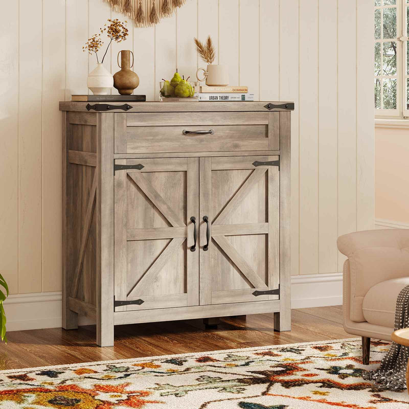 Buffet Cabinet with Drawers Grey