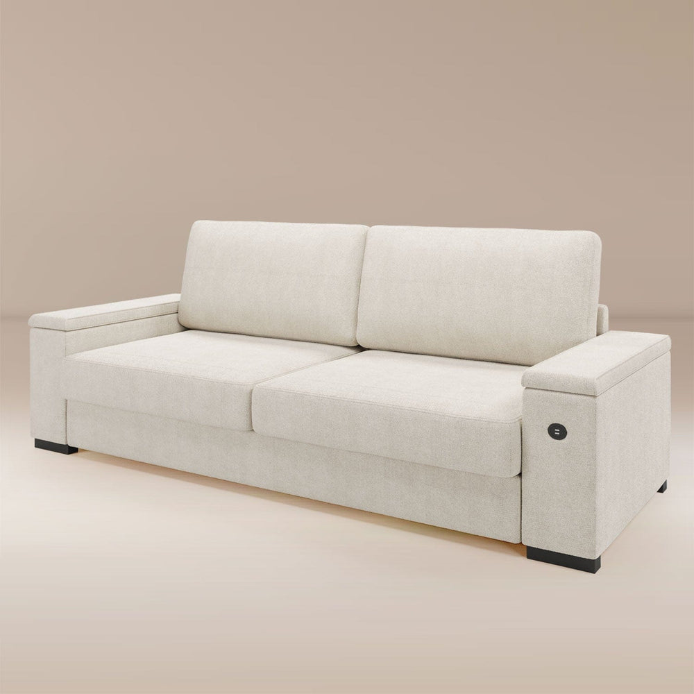 Sikaic Sofa Oversized Love Seat Chenille Sofas Beige Beige / Chenille / Modern